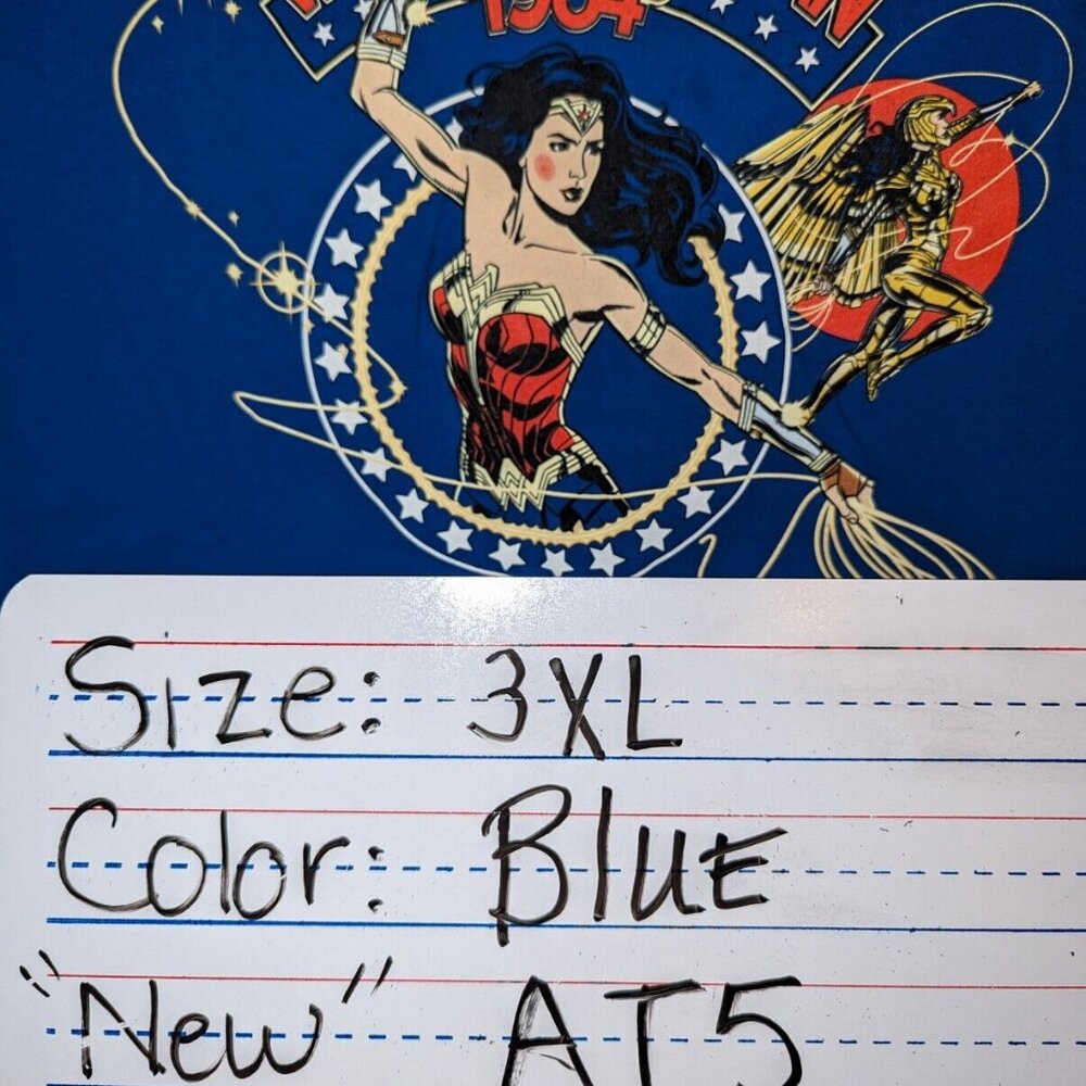 Loot Wear Mens Blue Wonder Woman 1984 Graphic Tshirt Short Sleeve Crew Neck 3XL - Picture 9 of 9